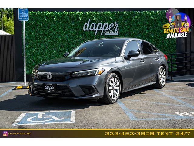 Meteorite Gray Metallic 2022 Honda Civic Sedan Front-Wheel Drive Automatic