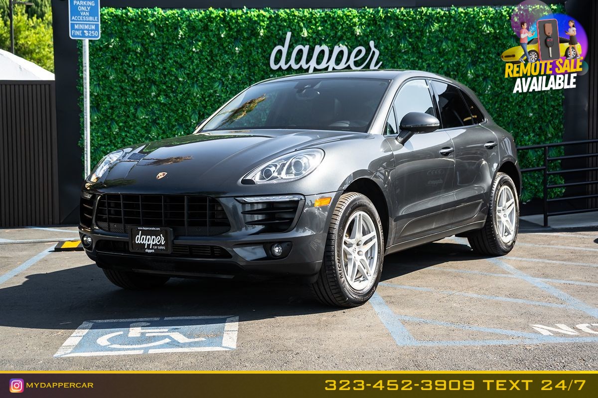 Gray (Volcano Grey Metallic) 2018 Porsche Macan SUV / Crossover All-Wheel Drive Automatic