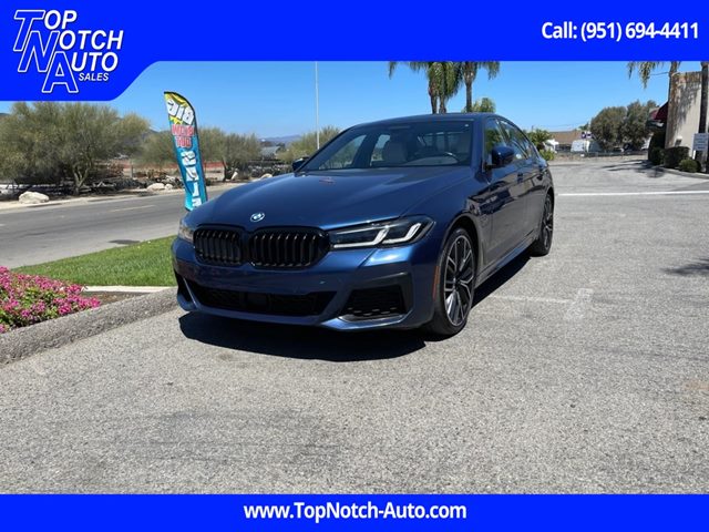 Phytonic Blue Metallic 2022 BMW 5 Series Sedan Rear-Wheel Drive Automatic