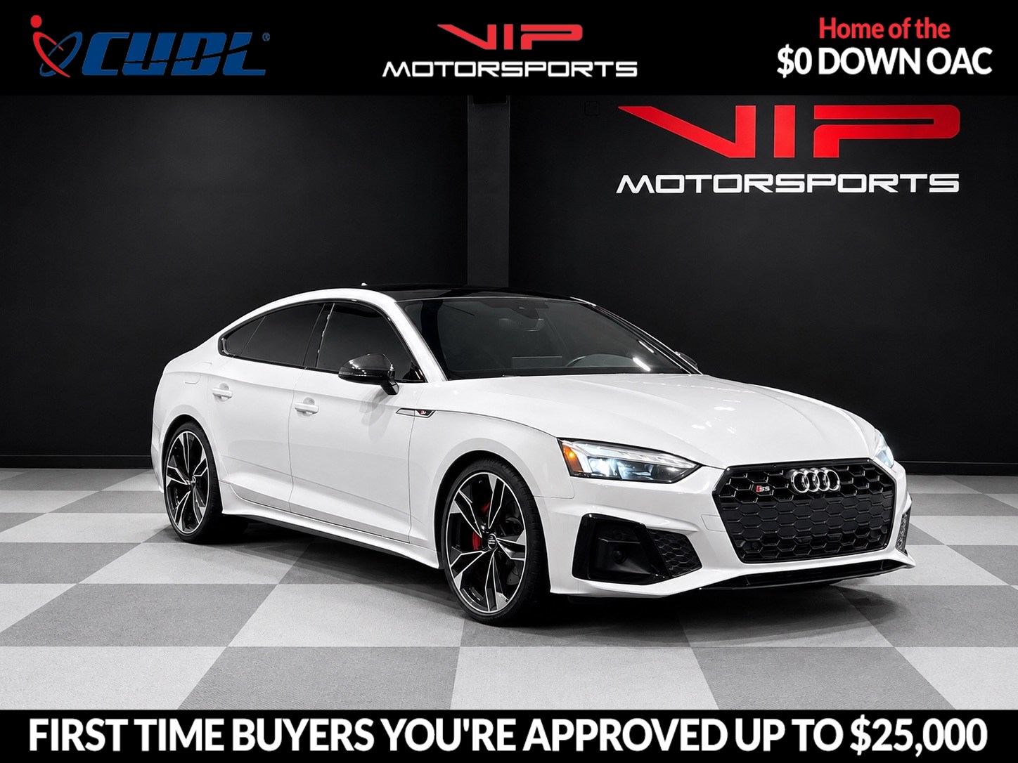 Glacier White Metallic 2020 Audi S5 Sportback Sedan All-Wheel Drive Automatic