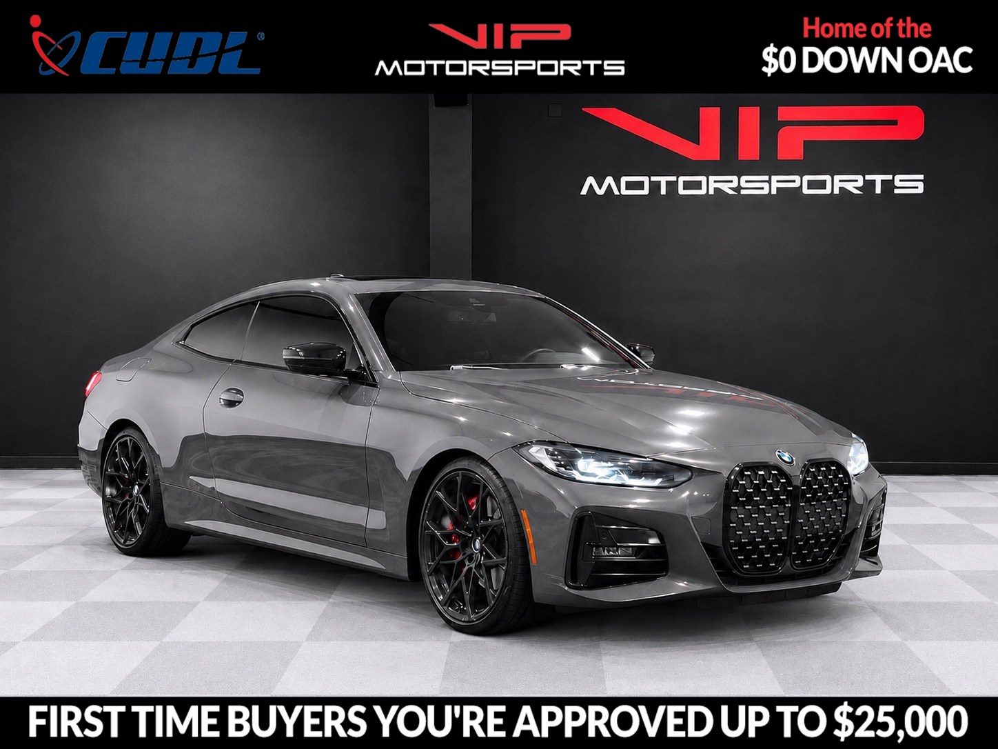 Dravit Gray Metallic 2022 BMW 4 Series Coupe Rear-Wheel Drive Automatic