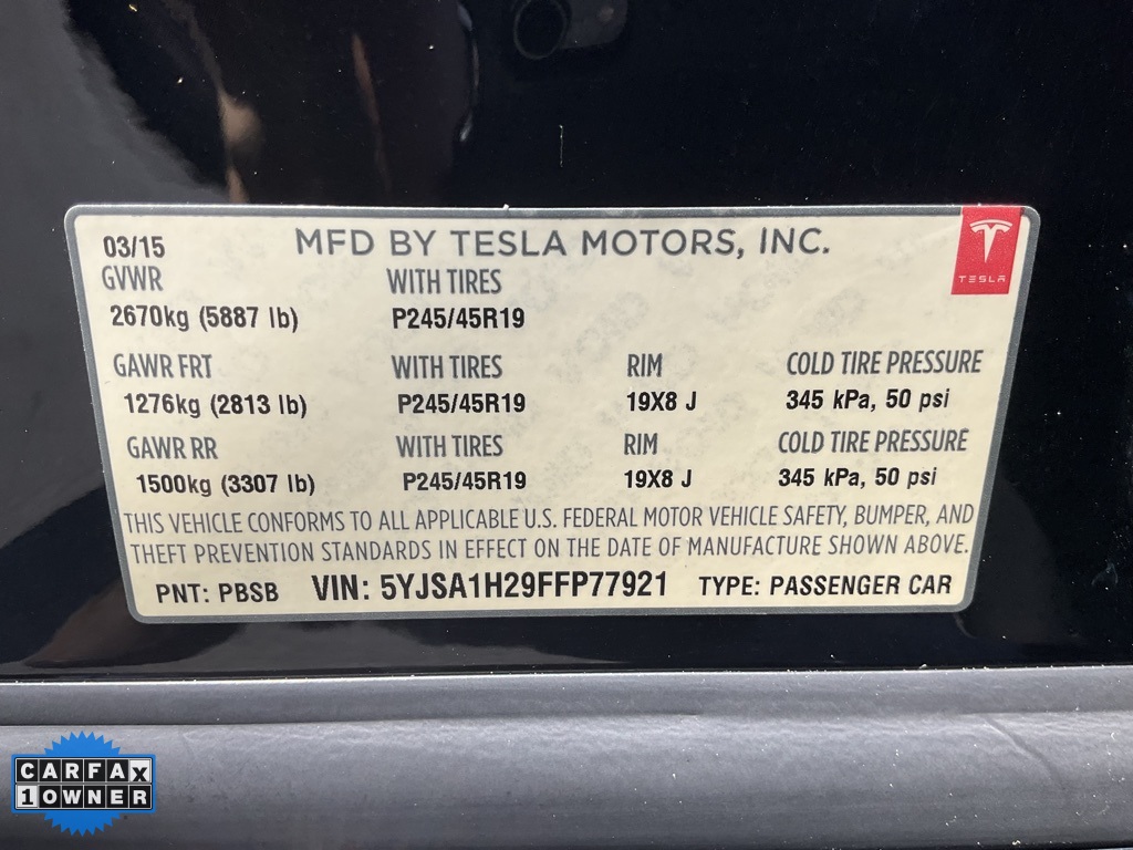 2015 Tesla Model S P85D photo 20
