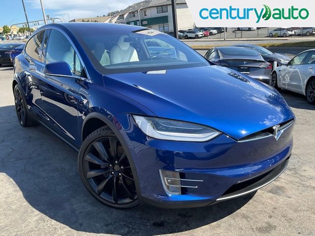 Deep Blue Metallic 2020 Tesla Model X Long Range Plus AWD SUV / Crossover All-Wheel Drive Automatic