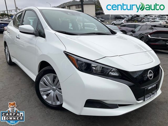 Glacier White 2025 Nissan LEAF Hatchback Front-Wheel Drive Automatic