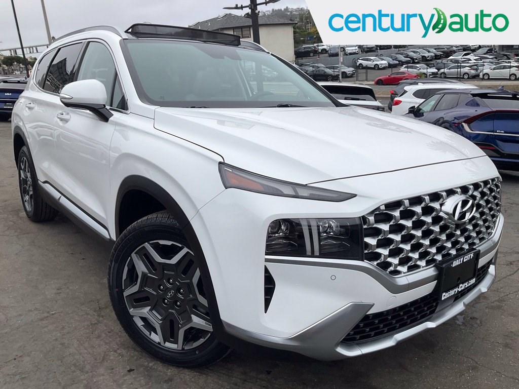 Serenity White Pearl 2023 Hyundai Santa Fe Hybrid Plug-In SUV / Crossover All-Wheel Drive Automatic