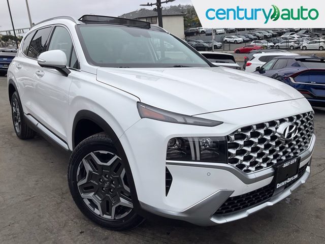 Serenity White Pearl 2023 Hyundai Santa Fe Hybrid Plug-In SUV / Crossover All-Wheel Drive Automatic