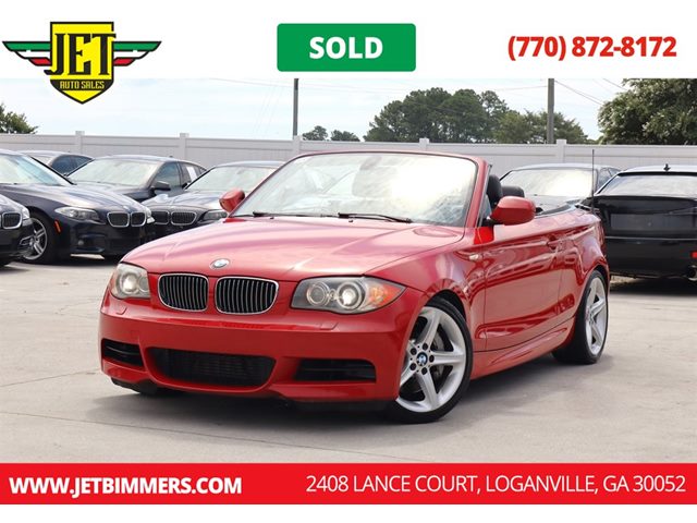 Crimson Red 2011 BMW 1 Series 135i Convertible RWD Convertible Rear-Wheel Drive Automatic