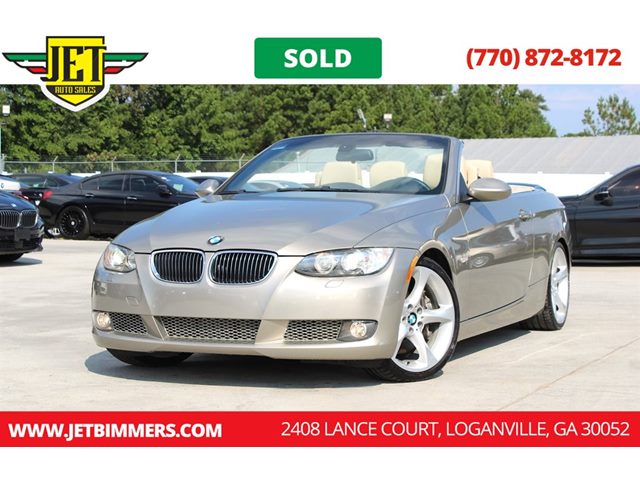 Gray (Platinum Bronze Metallic) 2009 BMW 3 Series 335i Convertible RWD Convertible Rear-Wheel Drive Automatic