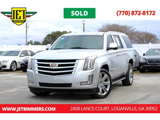 Radiant Silver Metallic 2017 Cadillac Escalade ESV SUV / Crossover Rear-Wheel Drive Automatic