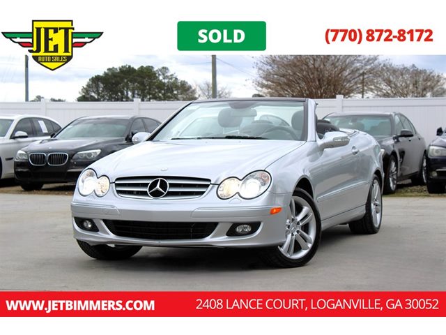 Silver Or Aluminum 2007 Mercedes-Benz CLK 350 Cabriolet Convertible Rear-Wheel Drive Automatic
