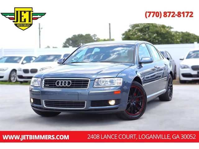 Blue 2005 Audi A8 quattro AWD Sedan All-Wheel Drive Automatic