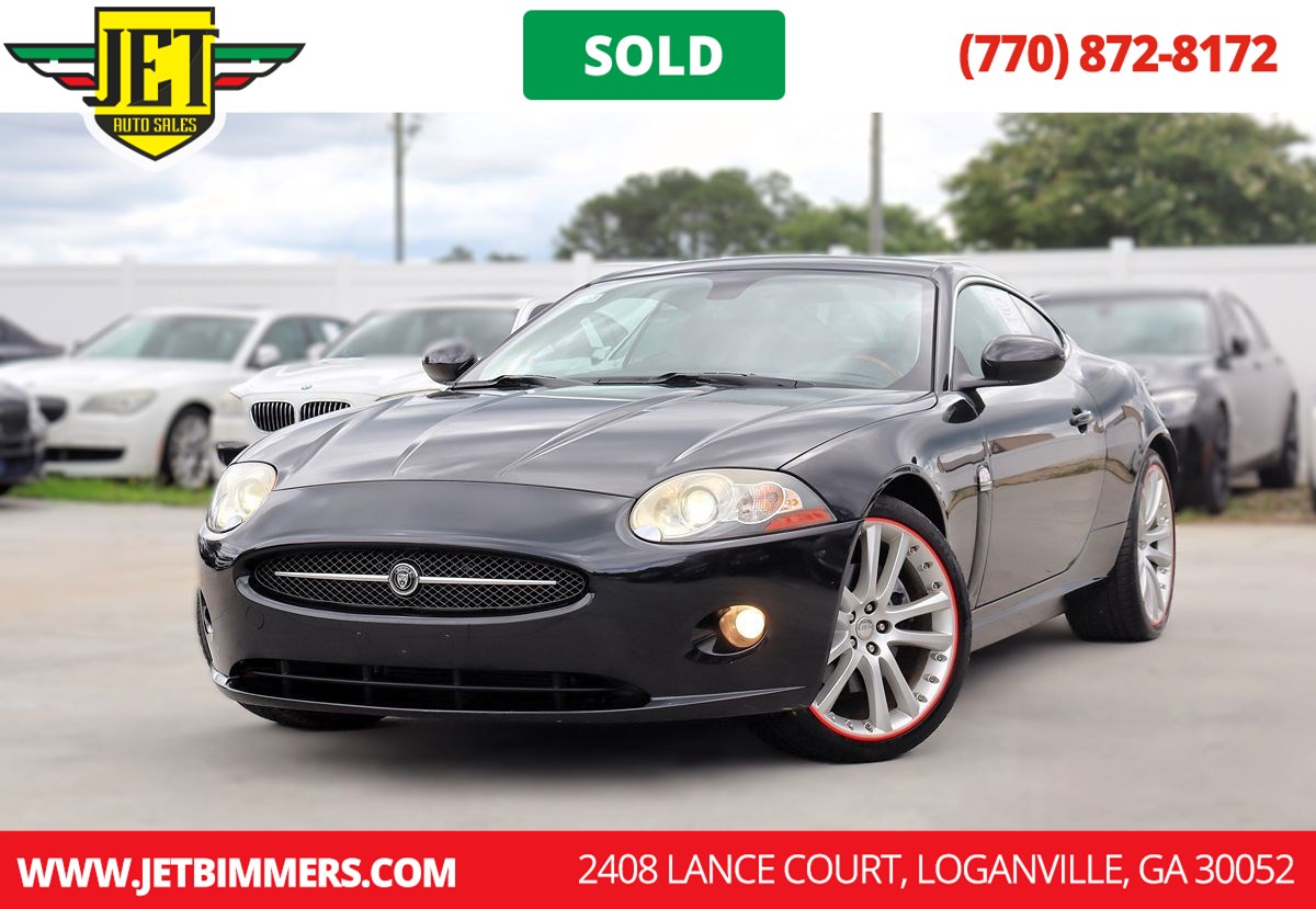 Black 2007 Jaguar XK-Series Coupe Rear-Wheel Drive Automatic