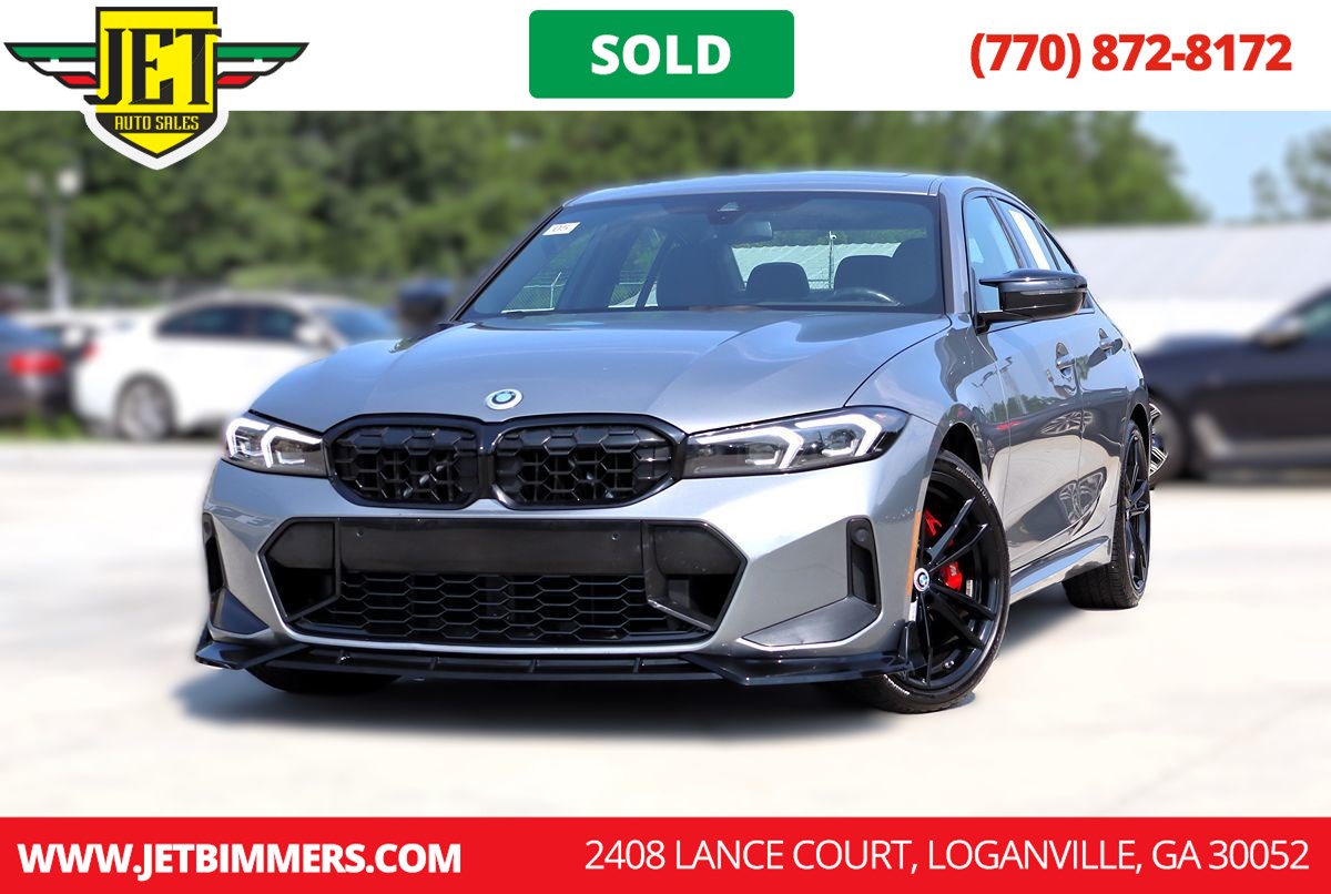 Gray (Skyscraper Grey Metallic) 2023 BMW 3 Series Sedan All-Wheel Drive Automatic