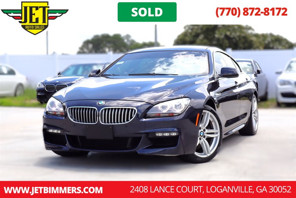 Carbon Black Metallic 2013 BMW 6 Series Sedan All-Wheel Drive Automatic
