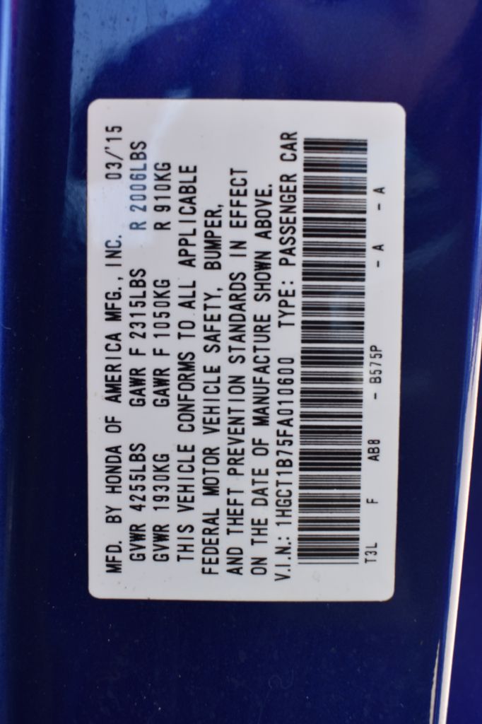 ブルーボートカバーフィットミスティーハーバー1754 MVD 2005-2009 Sold 2015 Honda Accord Coupe EX in Dallas