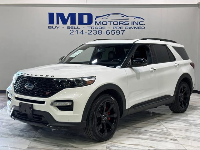 Star White Metallic Tri-Coat 2021 Ford Explorer ST AWD SUV / Crossover All-Wheel Drive Automatic