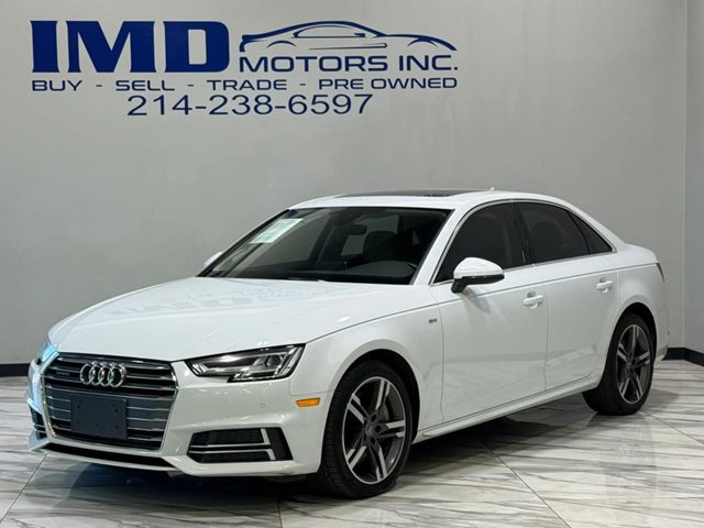 Glacier White Metallic 2018 Audi A4 2.0 TFSI quattro Premium Plus AWD Sedan All-Wheel Drive Automatic
