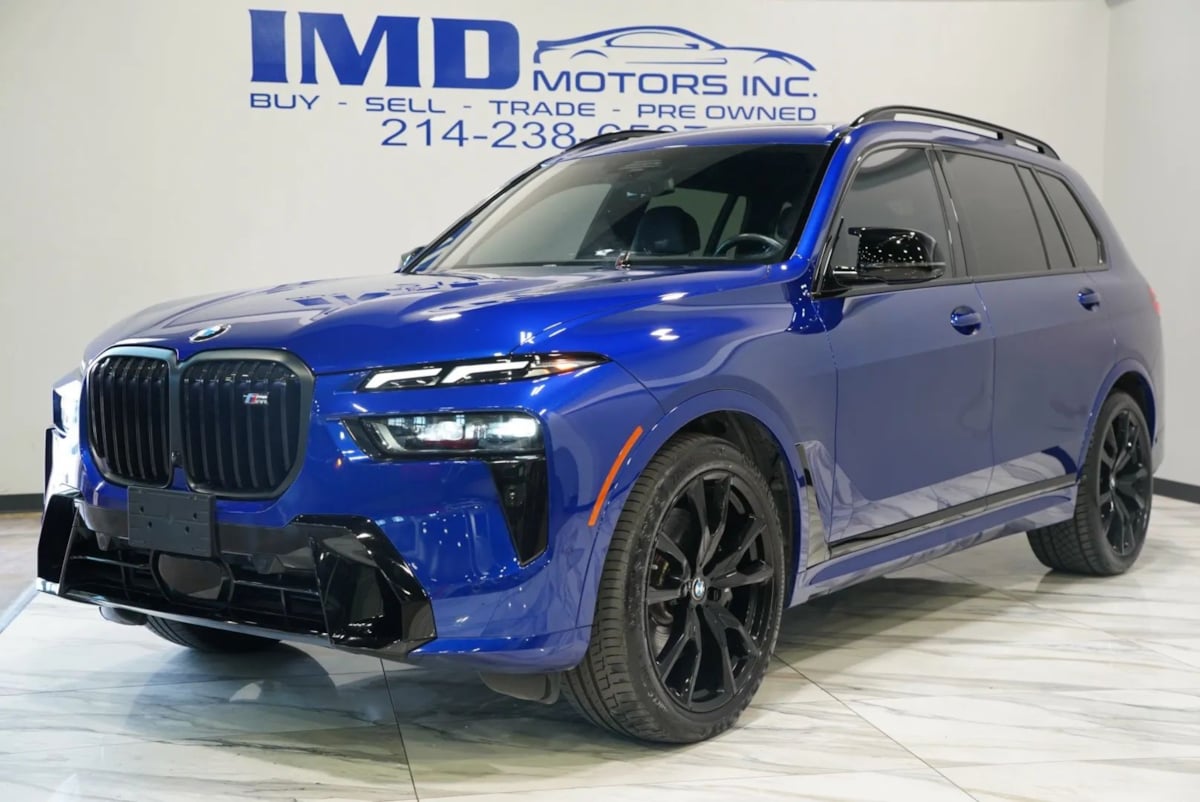 Marina Bay Blue Metallic 2023 BMW X7 M60i AWD SUV / Crossover All-Wheel Drive Automatic