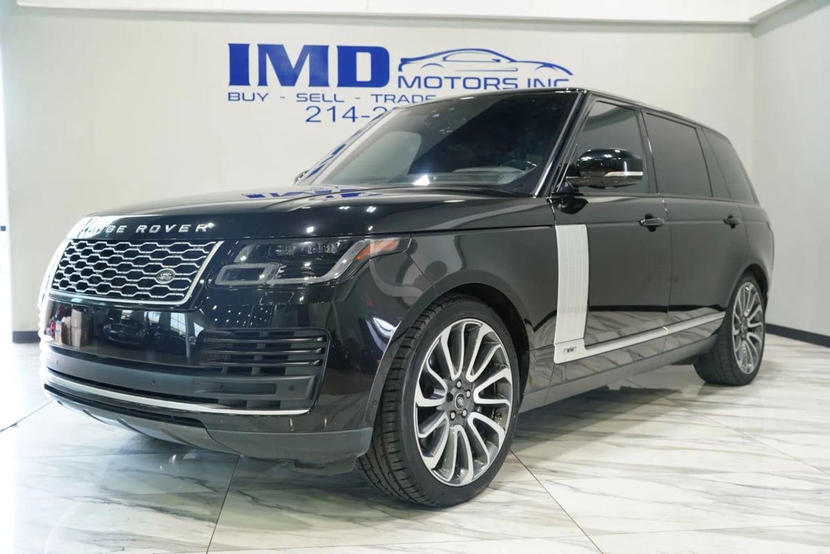 Santorini Black Metallic 2019 Land Rover Range Rover V8 Supercharged LWB 4WD SUV / Crossover All-Wheel Drive Automatic