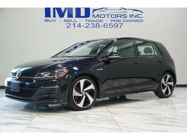 Deep Black Pearl Metallic 2018 Volkswagen Golf GTI 2.0T Autobahn 4-Door FWD Hatchback Front-Wheel Drive Manual