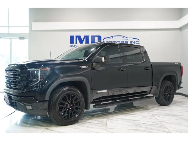Onyx Black 2022 GMC Sierra 1500 Elevation Crew Cab 4WD Pickup Truck Four-Wheel Drive Automatic