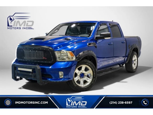 Blue Streak Pearlcoat 2015 RAM 1500 Pickup Truck Four-Wheel Drive Automatic