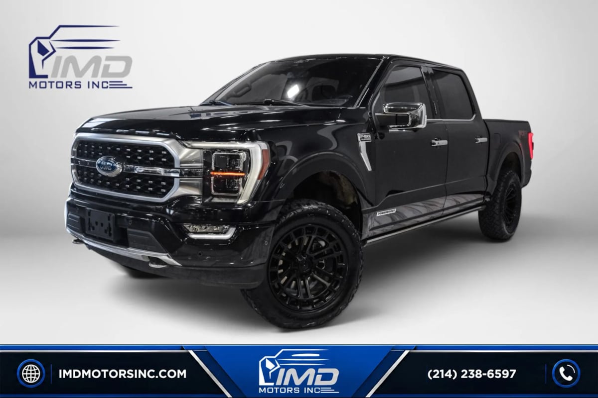 Agate Black Metallic 2021 Ford F-150 Pickup Truck Four-Wheel Drive Automatic
