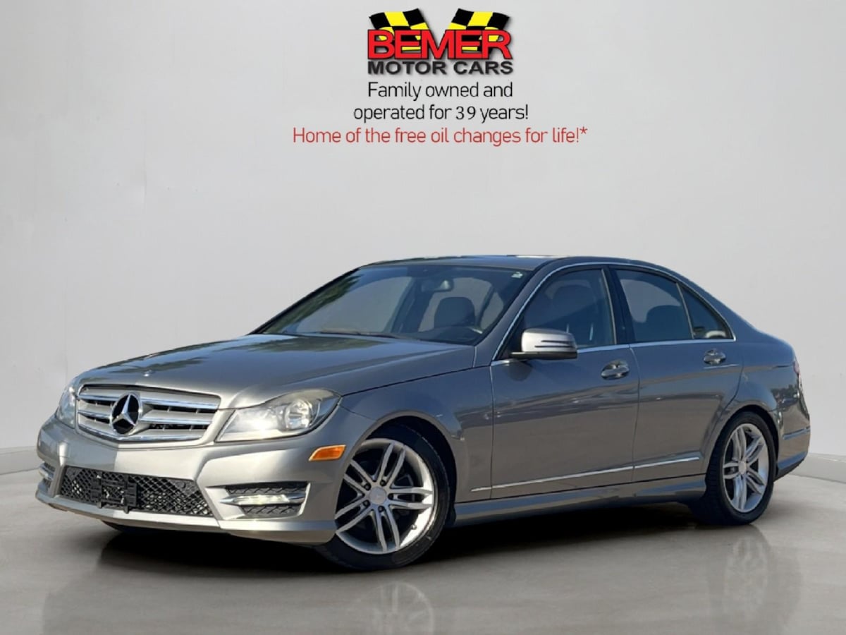 Palladium Silver Metallic 2013 Mercedes-Benz C-Class Sedan Rear-Wheel Drive Automatic