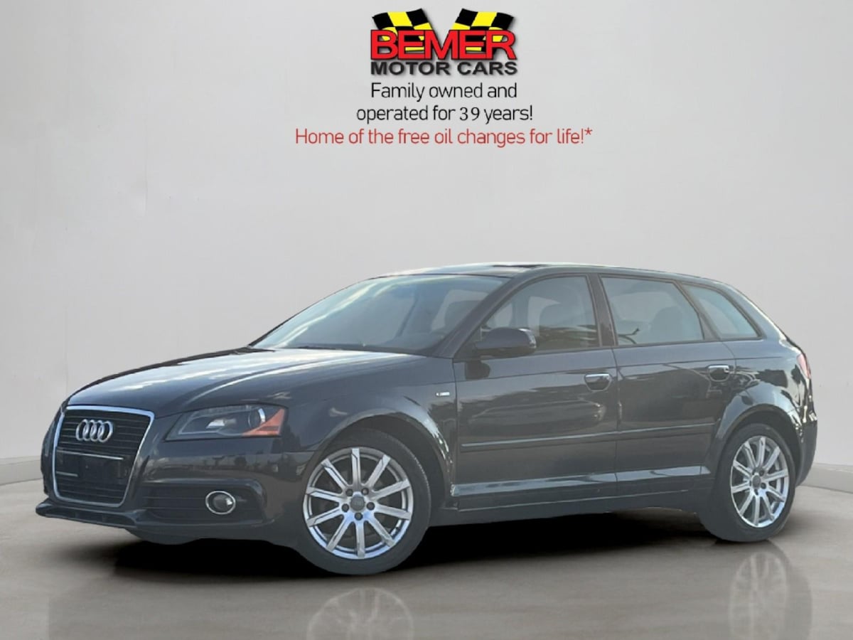 Brilliant Black 2012 Audi A3 Wagon Front-Wheel Drive Automatic