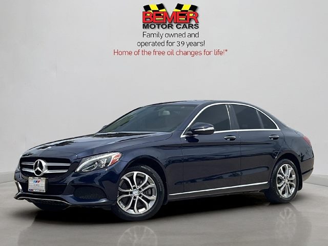 Lunar Blue Metallic 2015 Mercedes-Benz C-Class Sedan All-Wheel Drive Automatic