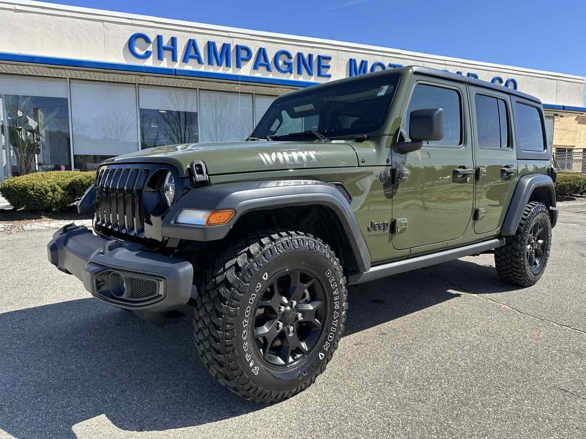 2021 Jeep Wrangler Unlimited Willys V6 Tech, Cold Weather, Safety Pkg