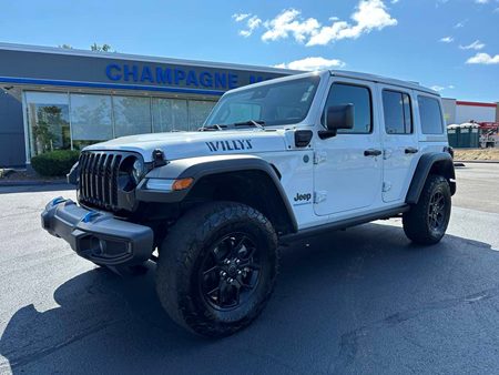 2024 Jeep Wrangler 4xe Willys with Power Sky Roof, MSRP $63,215 new