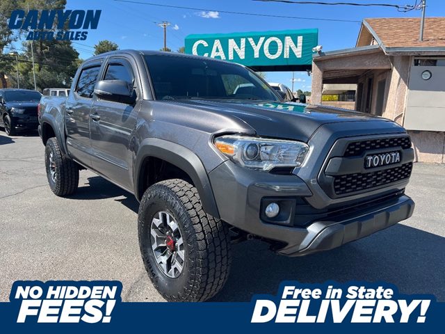 Magnetic Gray Metallic 2017 Toyota Tacoma TRD Off Road V6 Double Cab 4WD Pickup Truck Four-Wheel Drive Manual