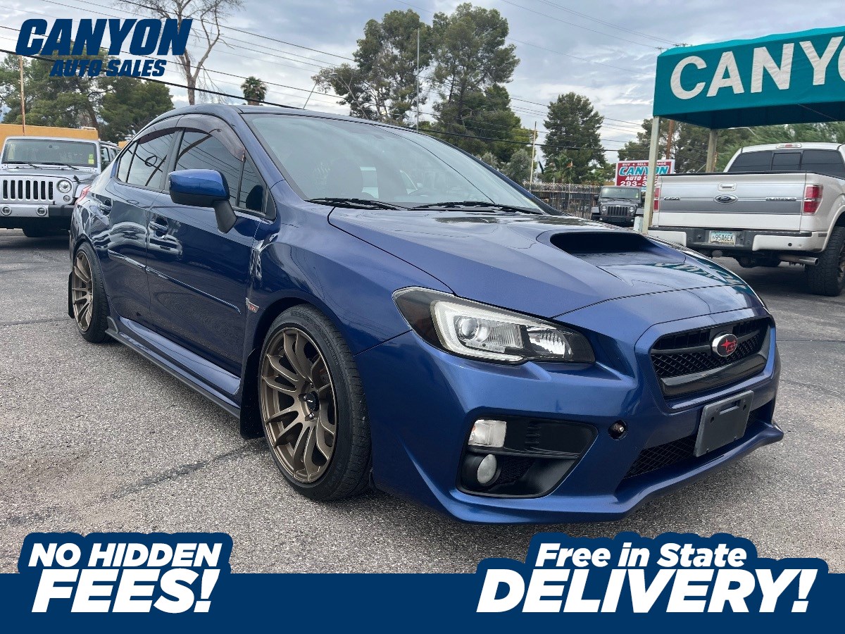 Galaxy Blue Pearl 2015 Subaru WRX Sedan All-Wheel Drive Manual