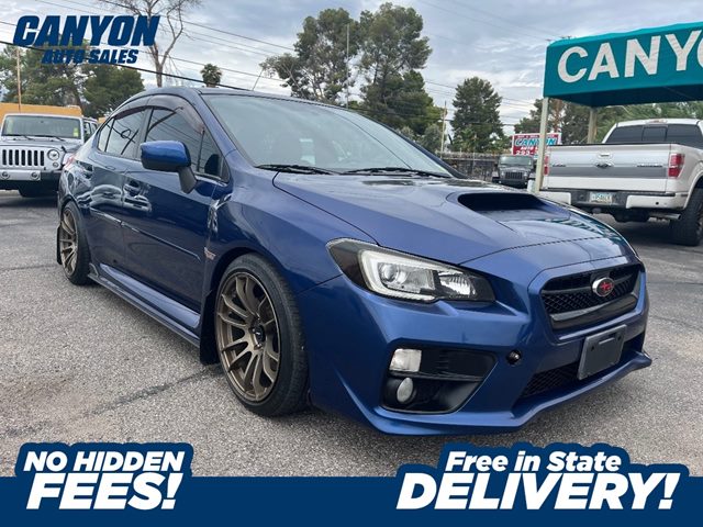 Galaxy Blue Pearl 2015 Subaru WRX Sedan All-Wheel Drive Manual