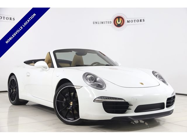 White 2014 Porsche 911 Carrera Cabriolet RWD Convertible Rear-Wheel Drive Manual