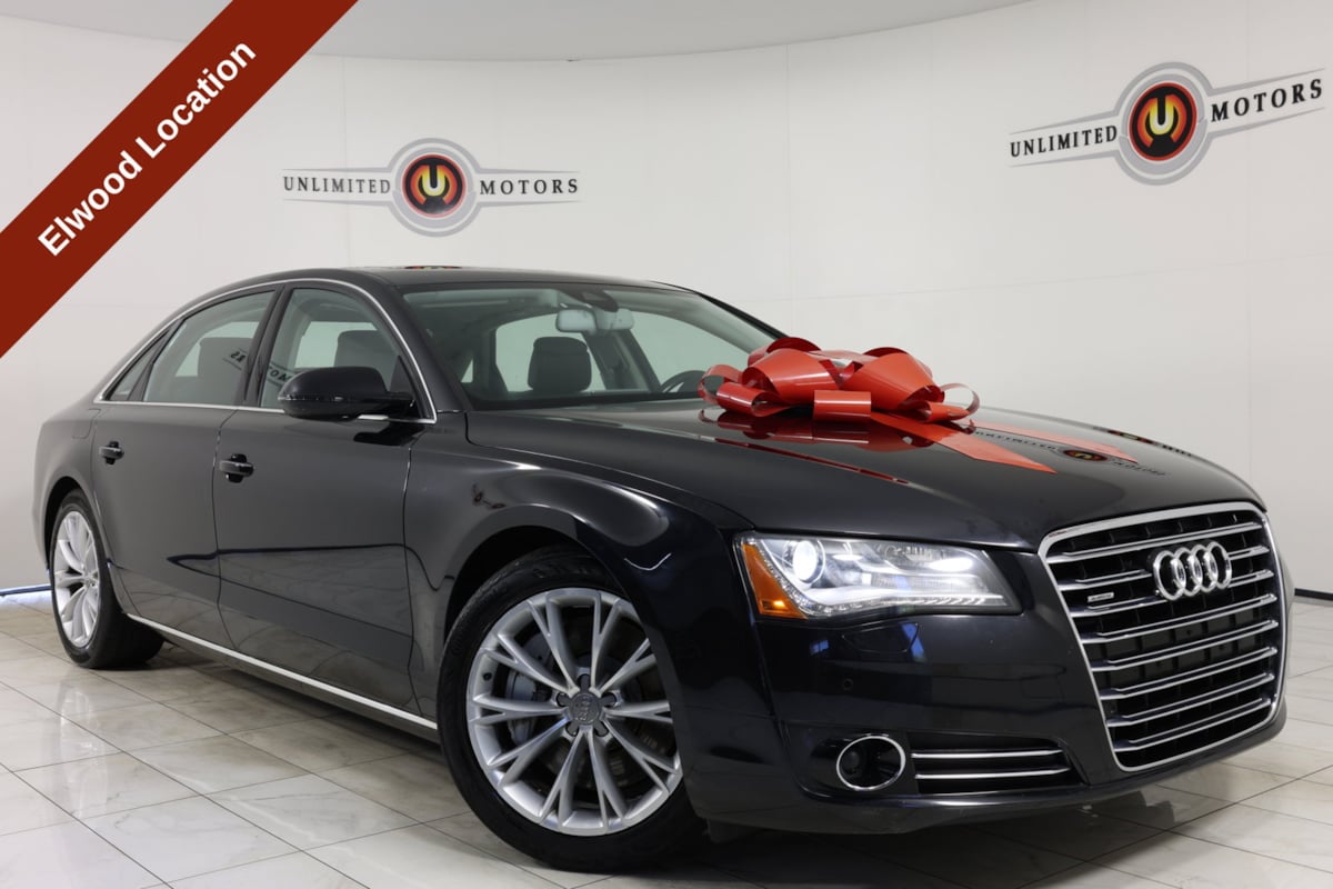 Black 2011 Audi A8 Sedan All-Wheel Drive Automatic