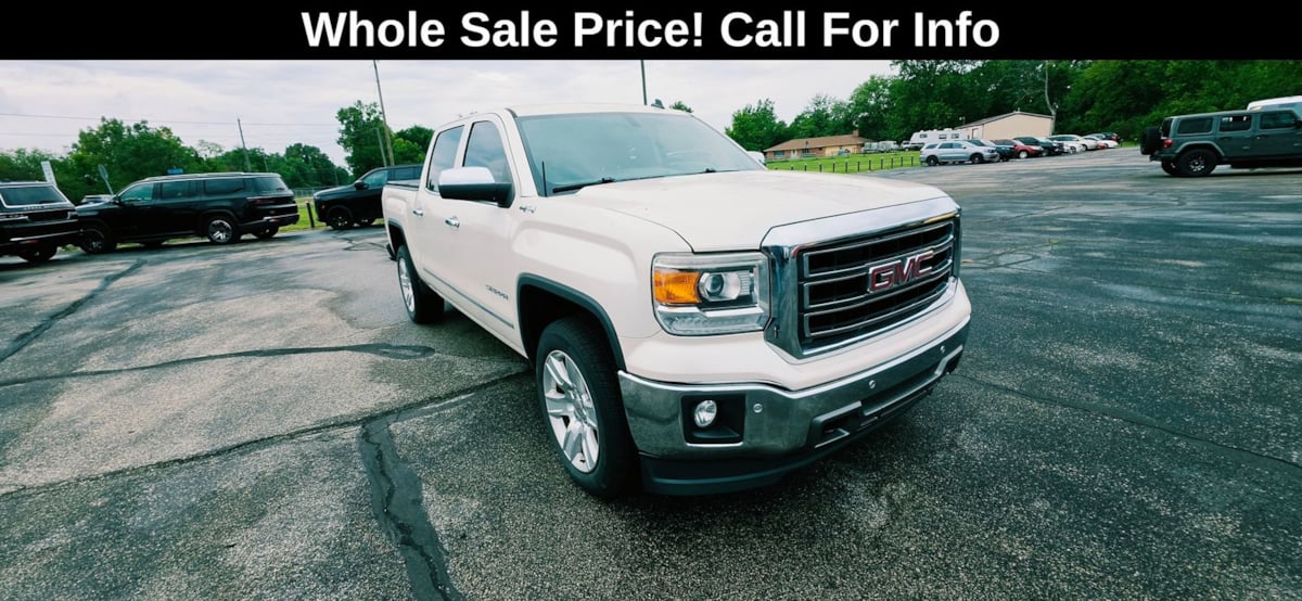 White Diamond Clearcoat 2014 GMC Sierra 1500 Pickup Truck Four-Wheel Drive Automatic