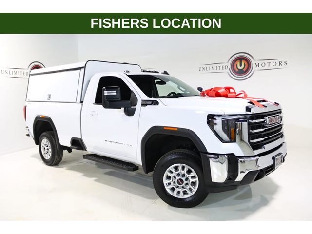 Summit White 2025 GMC Sierra 2500HD Pickup Truck Four-Wheel Drive Automatic