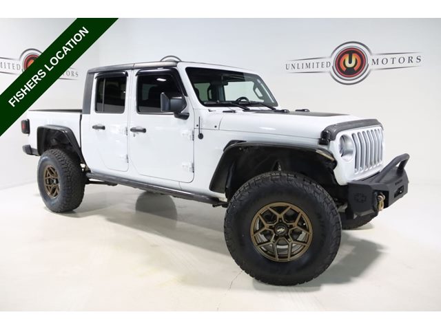 Bright White Clearcoat 2021 Jeep Gladiator Pickup Truck Four-Wheel Drive Automatic
