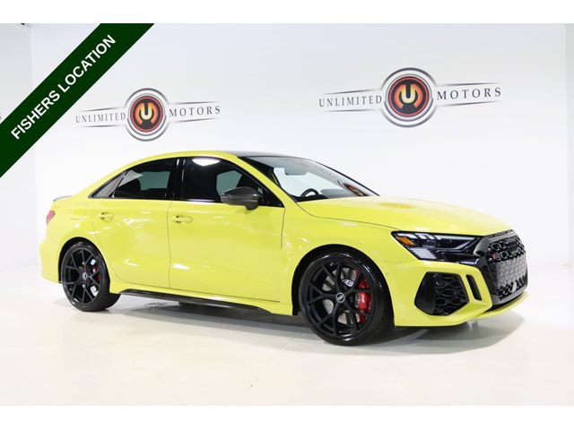 Python Yellow Metallic 2024 Audi RS 3 Sedan All-Wheel Drive Automatic
