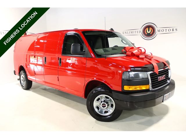 Cardinal Red 2023 GMC Savana Cargo Van Rear-Wheel Drive Automatic