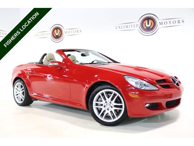 Mars Red 2008 Mercedes-Benz SLK Convertible Automatic