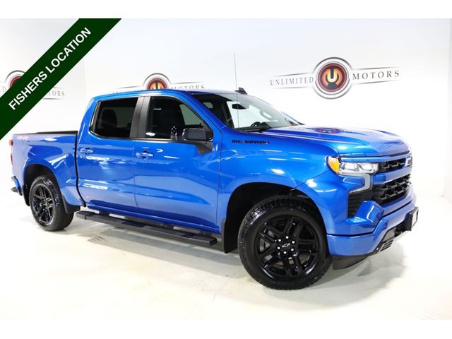 Glacier Blue Metallic 2023 Chevrolet Silverado 1500 Pickup Truck Four-Wheel Drive Automatic