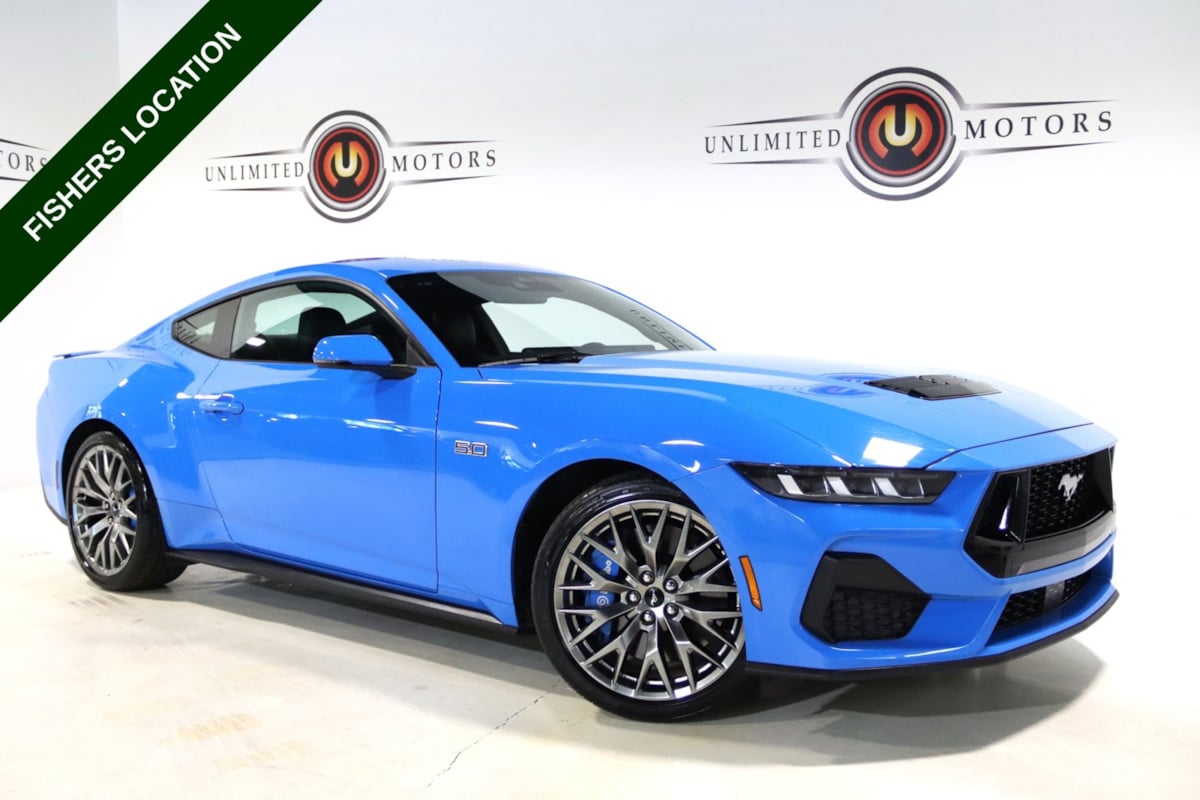 Grabber Blue Metallic 2024 Ford Mustang Coupe Rear-Wheel Drive Automatic