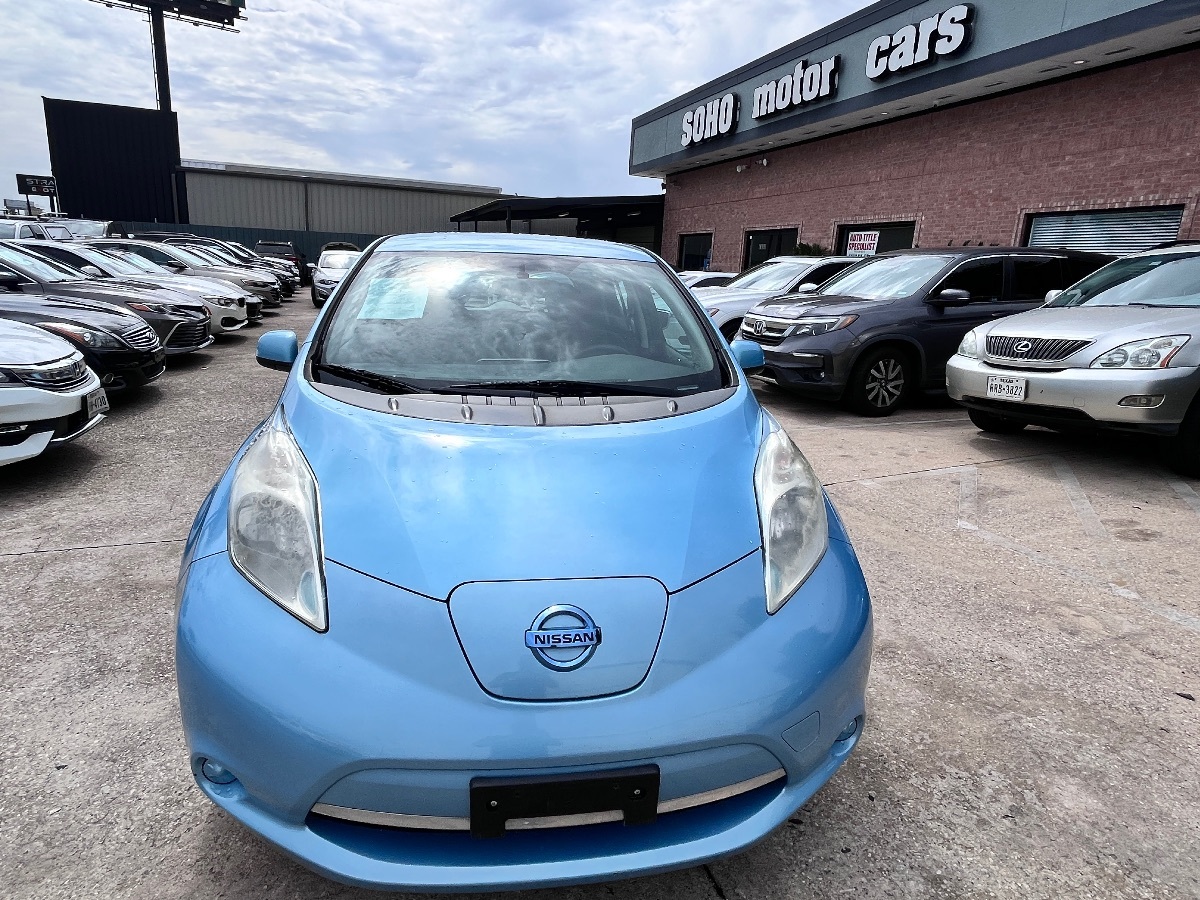 blue grayページ！ Sold 2015 Nissan LEAF 4dr HB SV in Houston