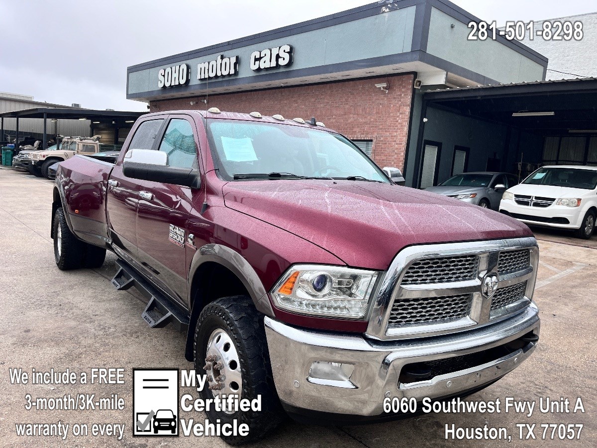 2018 Ram 3500 Laramie 4x4 Crew Cab 8' Box