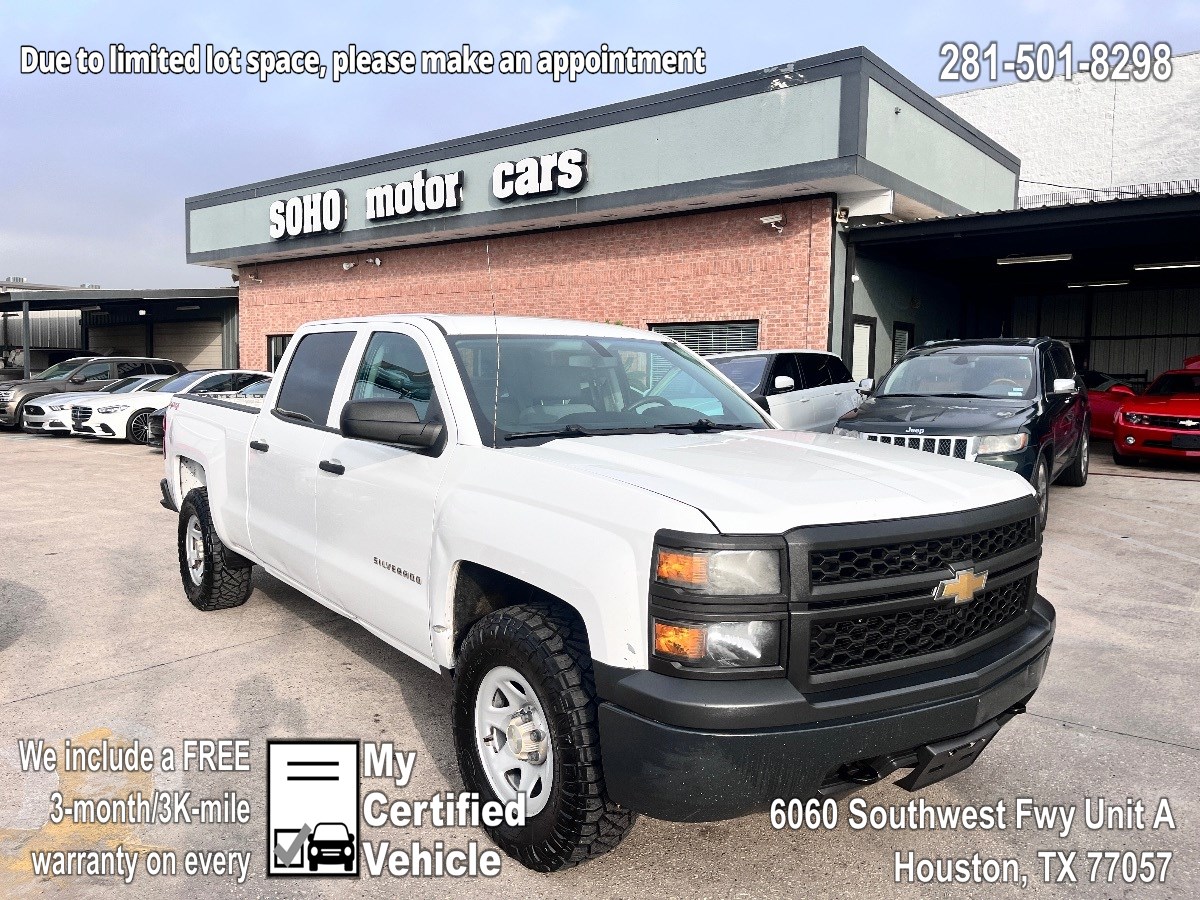 Certified Pre-Owned 2014 Chevrolet Silverado 1500 4WD Crew Cab 153.0" Work Truck w/1WT