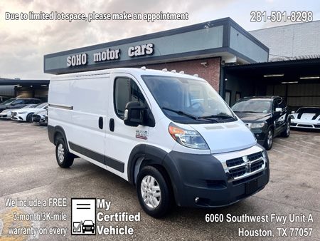 Certified Pre-Owned 2018 Ram ProMaster Cargo Van