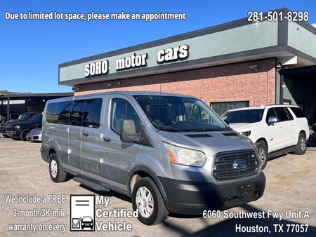 Certified Pre-Owned 2015 Ford Transit Wagon T-350 148" Low Roof XLT Swing-Out 12 Passenger